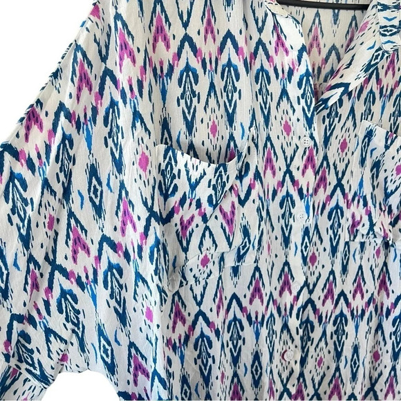 Savanna Jane Aztec Print Button Down - Picture 7 of 8
